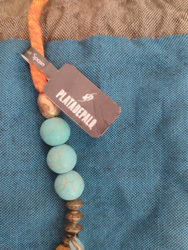 Collar Plata Palo artesanal