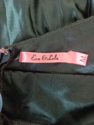 Vestido largo plisado verde