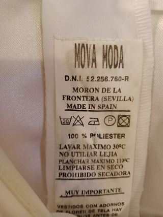 Vestido comunión niña blanco
