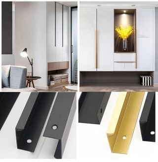 Tiradores ocultos para muebles 16 unidades