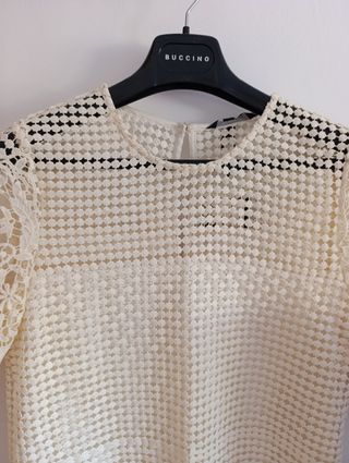 Vestido Blanco Cortefiel - Nuevo