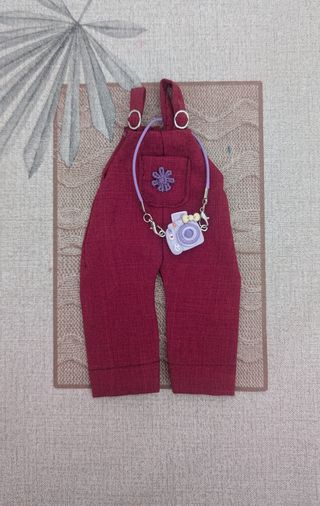 Peto y mini cámara para muñeca Blythe o similar 