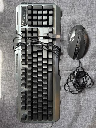 Teclado y ratón Trust GXT 845 - Gris/Negro