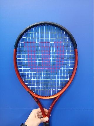 RAQUETA DE TENIS ADULTO - WILSON BURN 100LS V5.0 NARANJA