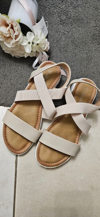 Sandali beige donna 39