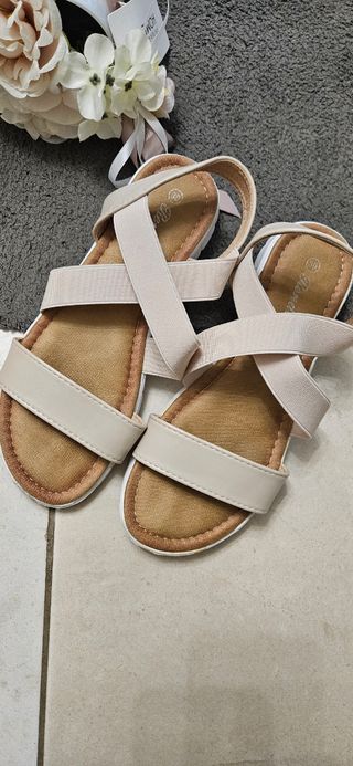 Sandali beige donna 39