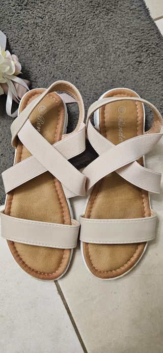 Sandali beige donna 39