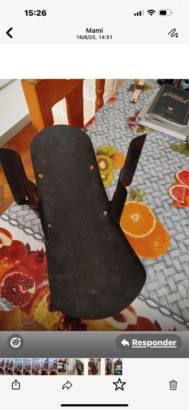 Guardabarros carbono moto