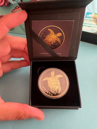 Moneda Tortuga Niue 2021 Plata