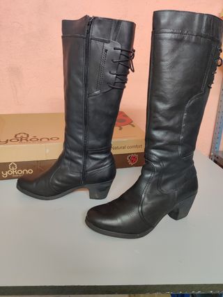 Botas Yokono negras altas