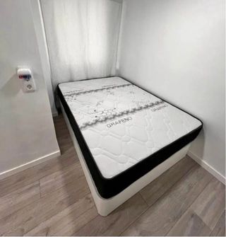 Colchón grafeno + canapé blanco