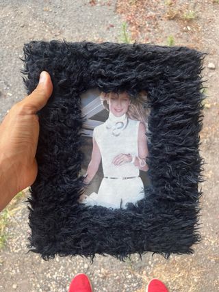 Cornice foto in pile nera