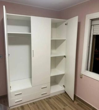 Armario ropero 3 puertas blanco