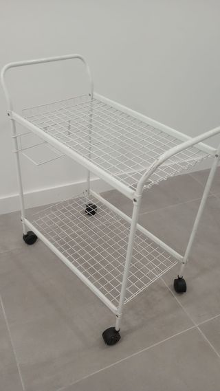 Carro bar vintage vintage blanco