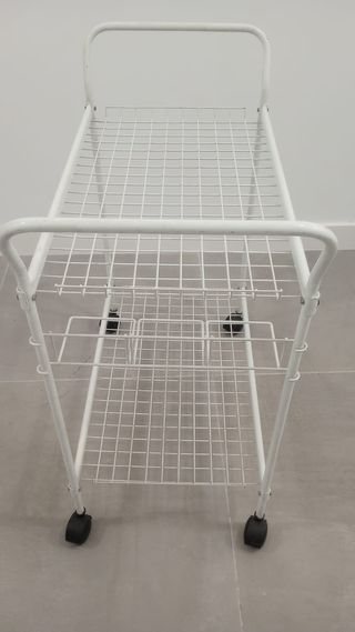 Carro bar vintage vintage blanco