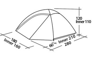 Tienda 3p: Easy Camp Meteor 300