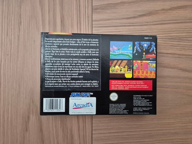 Daffy Duck:The Marvin Missions SNES Pal españolizo
