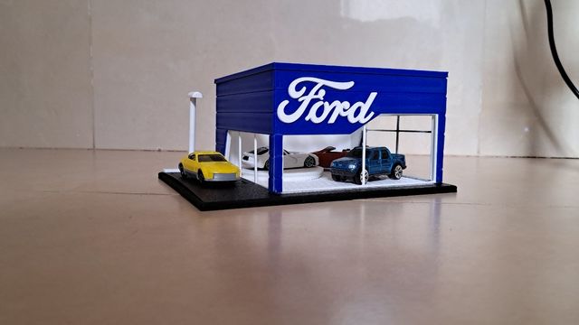 Diorama Concesionario Ford Hot Wheels