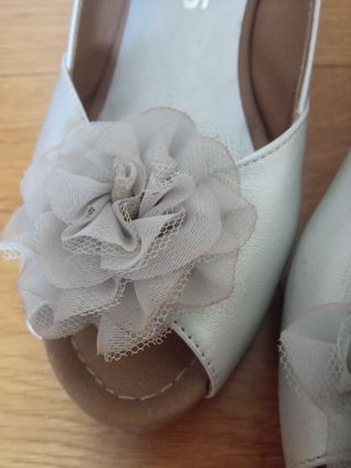 Sandalias Pitillos con tacón plateadas