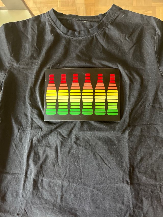 Talla M y Talla XL luz CocaCola negra -