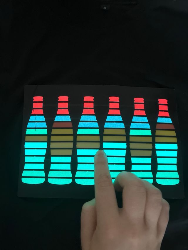 Talla M y Talla XL luz CocaCola negra -