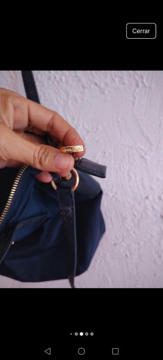  Bimba y Lola - Lona y piel  Azul Marino.rebajado 