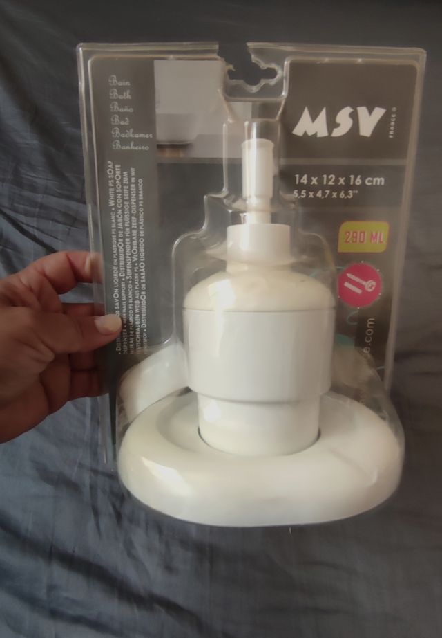 Dispensador Jabón MSV Blanco