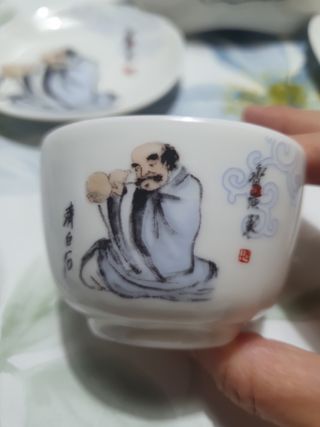 Set da tè in porcellana cinese