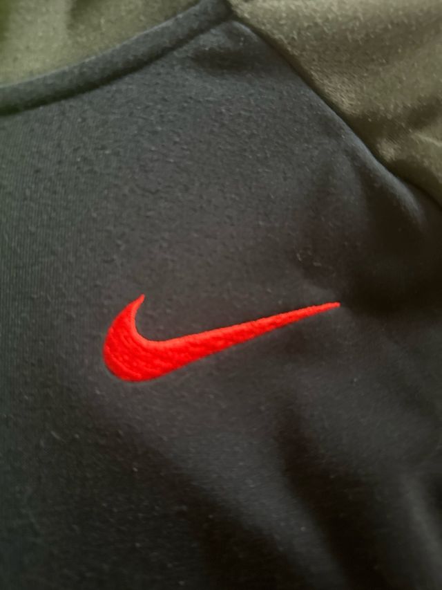 Felpa Nike Uomo Nero/Verde scuro Taglia L