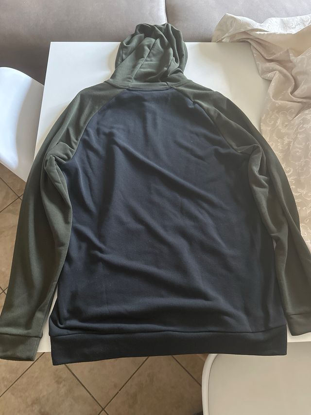 Felpa Nike Uomo Nero/Verde scuro Taglia L