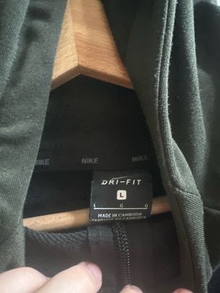 Felpa Nike Uomo Nero/Verde scuro Taglia L