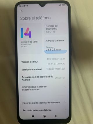 Xiaomi Redmi 10C + 2 protectores d pantalla + fund