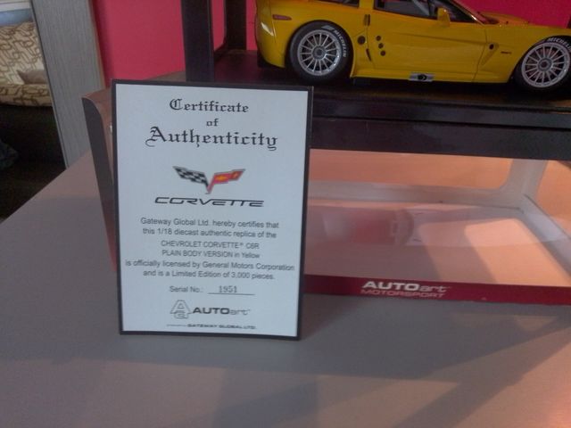 Autoart Chevrolet Corvette C6R 1/18