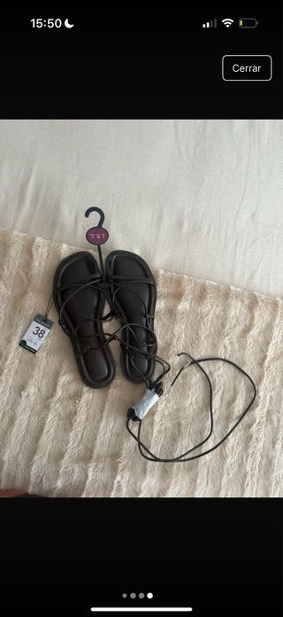 Sandalias romanas Primark marrón 38