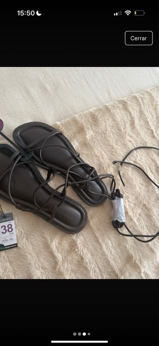 Sandalias romanas Primark marrón 38