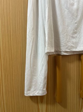 Top blanco manga larga Shein