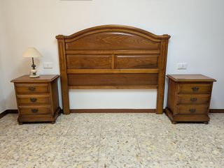 Dormitorio completo madera castaño