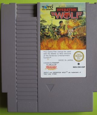 Operation Wolf NES (PAL España) Zapper compatible