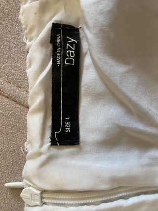 Falda midi Dazy blanco-negro