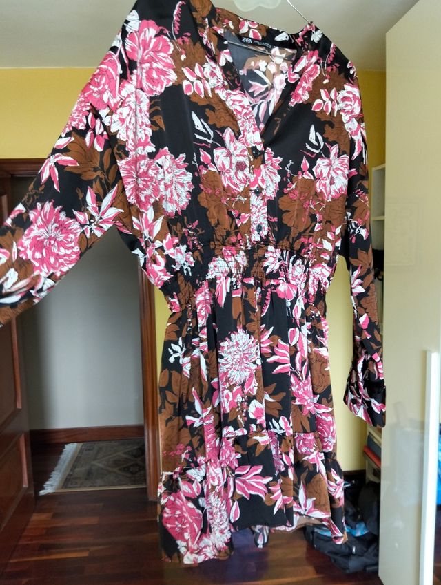 Vestido Zara estampado flores