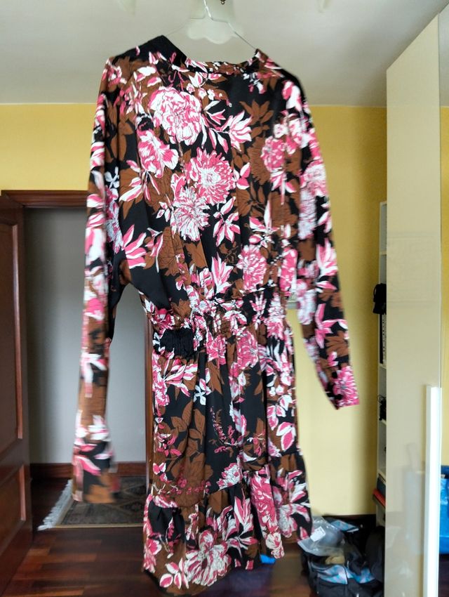 Vestido Zara estampado flores