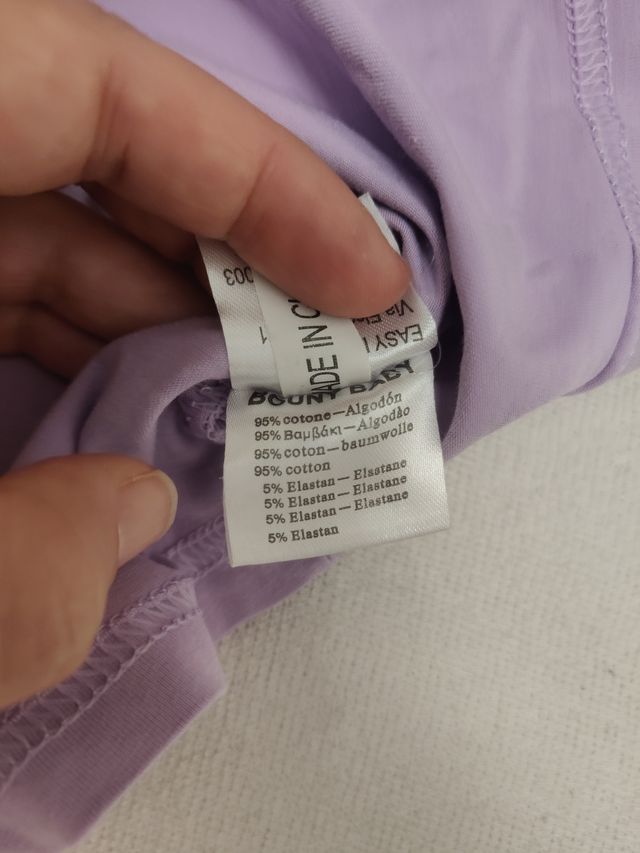 Maglia bimba lilla glitter - 10 anni