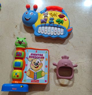 Juguetes bebé Fisher-Price: Piano, libro musical,