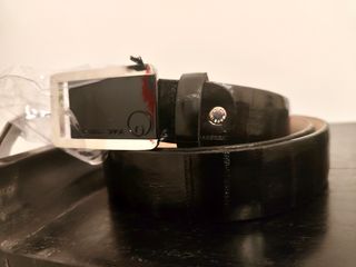 Cintura Via della Spiga Milano - Pelle nera