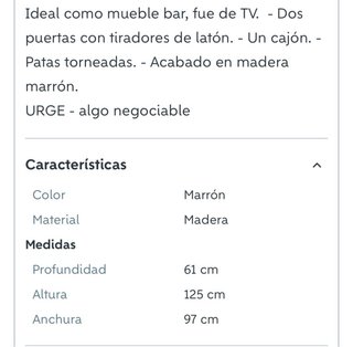 Mueble bar vintage madera