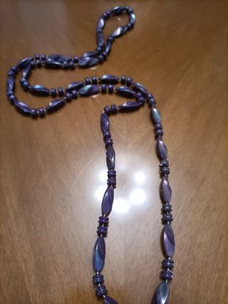 Collana sfaccettata viola