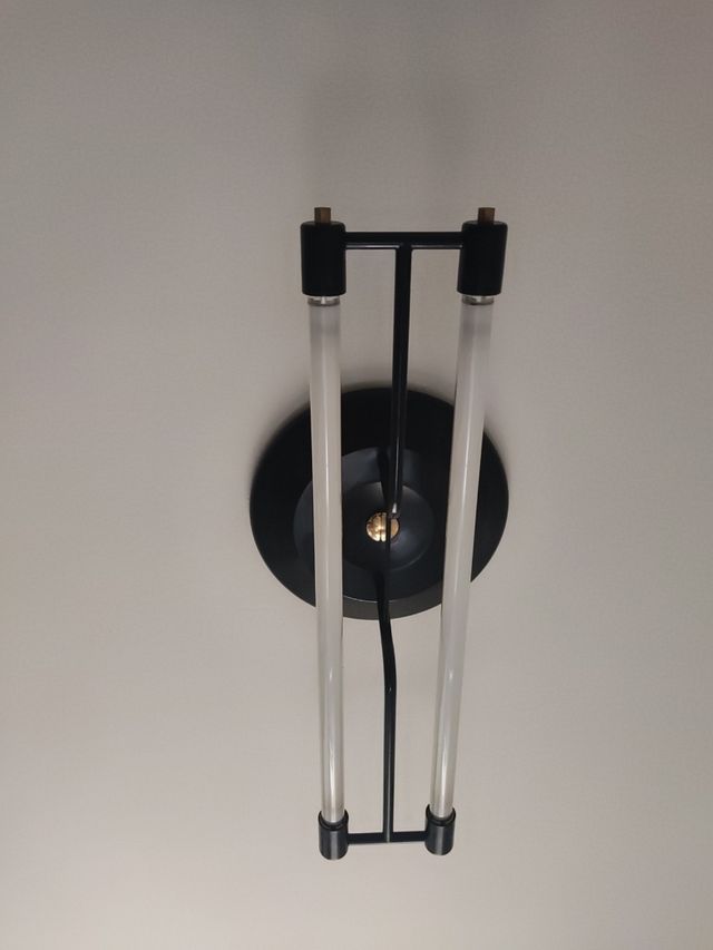 Lámpara techo | 2 luces | Negro-Plata