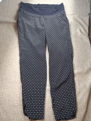 Pantalones estampados - Azul y blanco