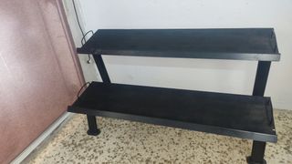 Mancuernero. Soporte 2 niveles mancuernas y pesas.