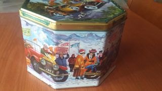 Caja metálica escenas campestre Jacobsen's vintage